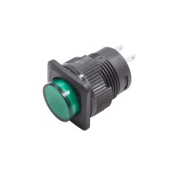 RL16-504B 16MM Led Plastic Push Button Green