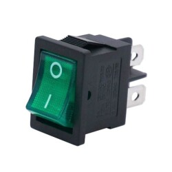 RL3-4 ON-OFF Green Light Switch 4-Pin KCD1
