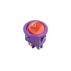 RS601 Spring Loaded 3-Pin ON-OFF Switch - Purple