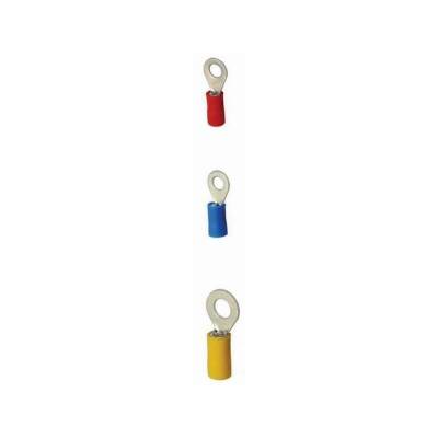 RV 2-10 1.50-2.50 mm Blue Round Type Insulated Cable End 10 Pieces - 1