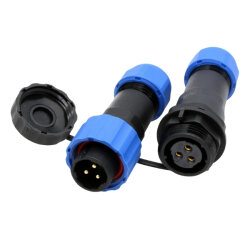 SD16 3 Pin 16mm Waterproof Connector Kit - Motorobit