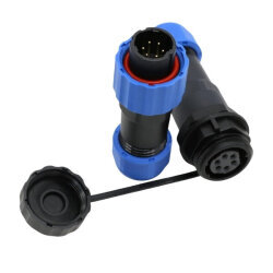 SD16 6 Pin 16mm Su Geçirmez Konnektör Takımı - 2