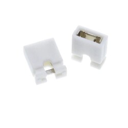 Short Circuit Jumper 2.0mm White 2 Pin