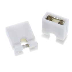 Short Circuit Jumper 2.54mm White 2 Pin