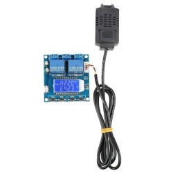 SHT20 Temperature and Humidity Controlled 2 Channel Independent Relay Module XH-M452 