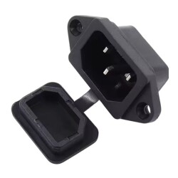 Silikon Kapaklı Erkek Power Soketi Üçlü Kulaklı - 1