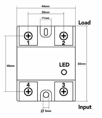 SSR-25DA Solid State Relay 25A - 2