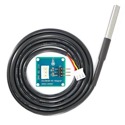 Su Geçirmez DS18B20 Dijital Sıcaklık Sensörü Modülü 3-Pin - 1