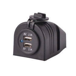 Su Geçirmez USB Şarj Modülü 2x 5V 2.1A 