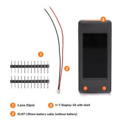 T-Display S3 ESP32-S3 1.9" ST7789 TFT Ekran Geliştirme Kartı - Gri Kutulu - 3