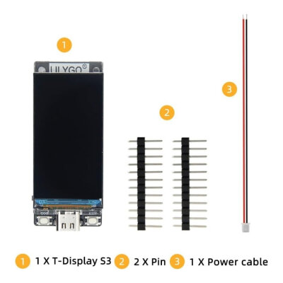 T-Display S3 ESP32-S3 1.9" ST7789 TFT Screen Development Board - Solderless - 3