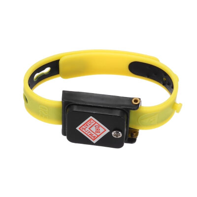 TA-001 Kablosuz Silikon Antistatik Bileklik - Sarı - 1