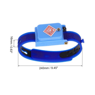 TA-001 Wireless Silicone Antistatic Wristband - Navy Blue - 3