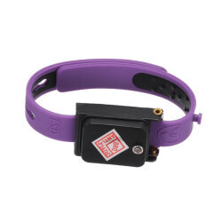 TA-001 Wireless Silicone Antistatic Wristband - Purple