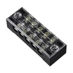 TB-1505 5P Double Row Terminal Block - 600V 15A 