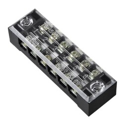 TB-1506 6P Double Row Terminal Block - 600V 15A 