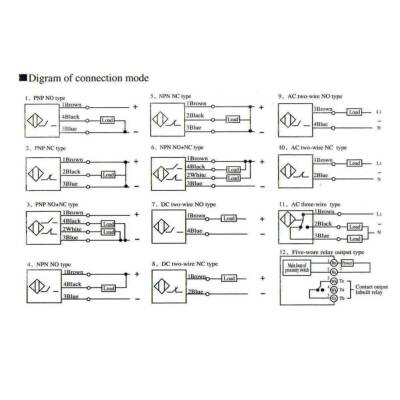 TCO-3040B 6-36V 40mm NPN NC Endüktif Mesafe Sensörü - 3