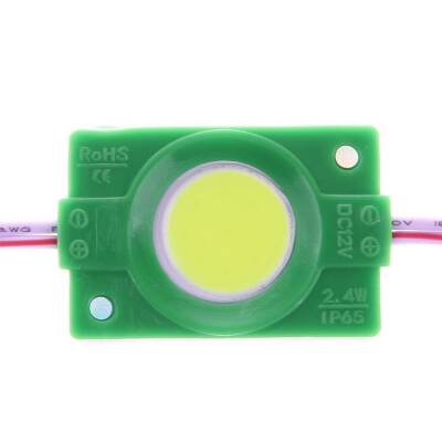 Tekli Su Gerçimez Cob Led Modülü - Yeşil 12V 2.4W - 1