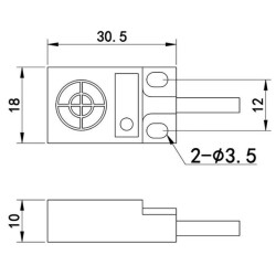 TL-W5MC1 6-36V 5mm NPN NO Endüktif Mesafe Sensörü - 3