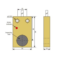 TL-W7E1 6-36V 7mm NPN NO Inductive Distance Sensor - 2