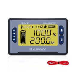 TN05 8-80V 50A Voltmetre Ampermetre - Batarya Kapasite Yöneticisi - 1