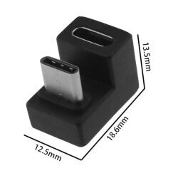 Type-C Female to Male Converter - 180 Degree - 2