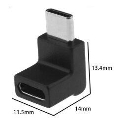 Type-C Female to Male Converter - 90 Degree - 2