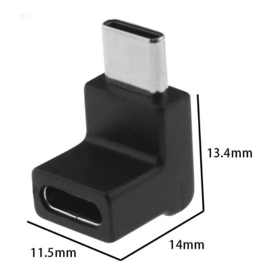 Type-C Female to Male Converter - 90 Degree - 2