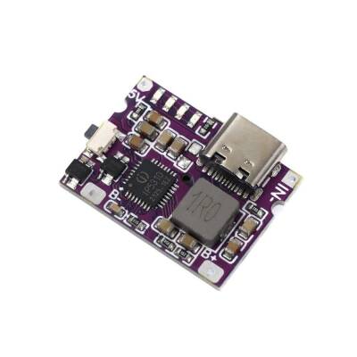 Type-C Li-ion 18650 Battery Charging Circuit - Powerbank Module with USB Output - 1