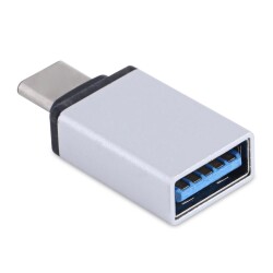 Type-C Otg Dönüştürücü- USB Çevirici - Gümüş 
