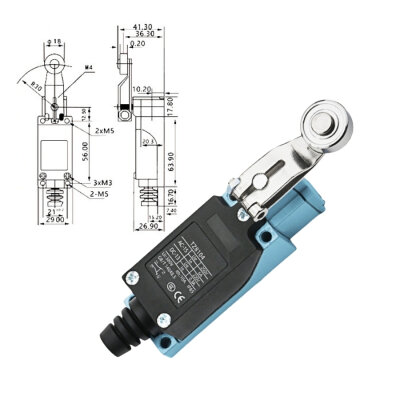 TZ-8104 Metal Body Limit Switch - Metal Roller - 2