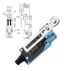 TZ-8108 Metal Body Limit Switch - Metal Roller - 2