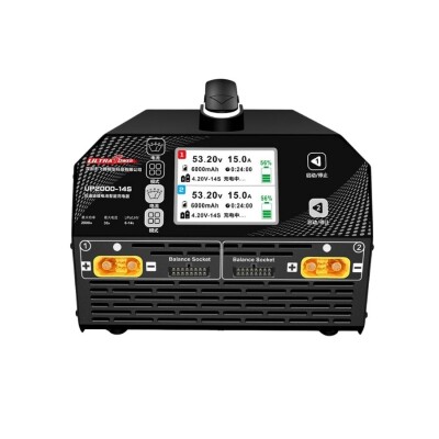 UP2000-14S 2X1000W 30A 6-14S LiPo LiHv Pil Şarj Cihazı - 3