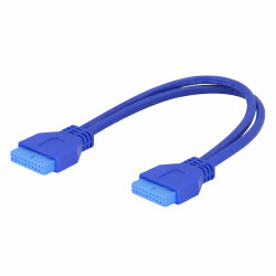 USB 3.0 19-Pin Anakart Uzatma Kablosu Dişi-Dişi