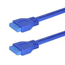 USB 3.0 19-Pin Anakart Uzatma Kablosu Dişi-Dişi - 2