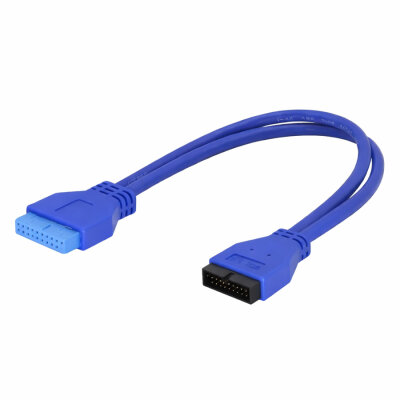 USB 3.0 19-Pin Anakart Uzatma Kablosu Dişi-Erkek - 1