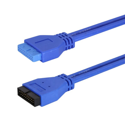 USB 3.0 19-Pin Anakart Uzatma Kablosu Dişi-Erkek - 2