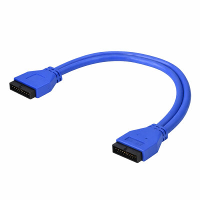 USB 3.0 19-Pin Motherboard Extension Cable Male-to-Male - 1