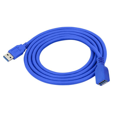 USB 3.0 Dişi-Erkek Mavi Uzatma Kablosu - 1 Metre - 2