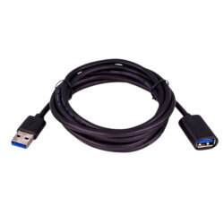 USB 3.0 Dişi-Erkek Siyah Uzatma Kablosu - 1 Metre - 2