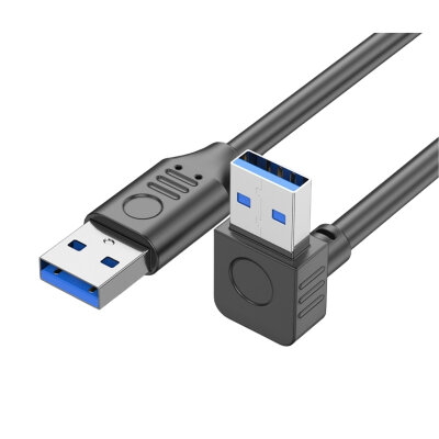 USB 3.0 Male-to-Male Upward Angled Data and Charging Cable - 50cm - 1