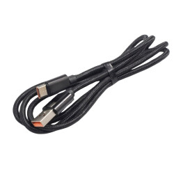 USB-A to Type-C Örgülü Hızlı Şarj Kablosu - 1 Metre 