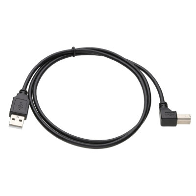 USB-A to USB-B 2.0 Right-Angle Printer Cable - 1 Meter - 2