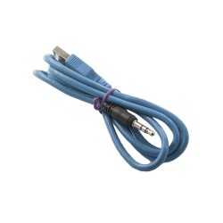 USB - Aux 3.5mm Stereo Jack Kablo 3 Boğum 1 Metre 