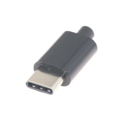 USB Male Type-C Socket with Type Cover 