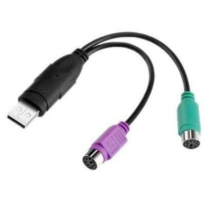 USB - PS/2 Dönüştürücü Adaptör Kablosu - 1