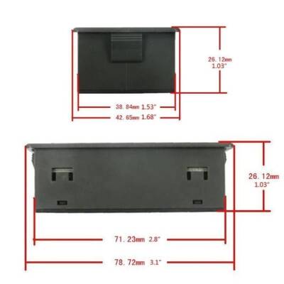 VAC9010H 10-90V 100A Voltmetre Ampermetre - Batarya Kapasite Yöneticisi - 3