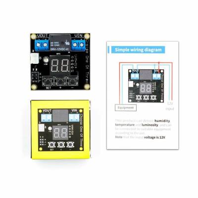 VHM-014 12V Isı- Nem - Işık Kontrollü Röle Kartı - 3