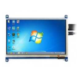 WaveShare 7 Inch (B) 800x480 Dokunmatik HDMI Ekran - 1