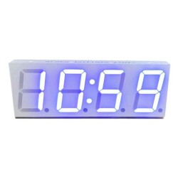 Wifi 4 Digit Led Display Saat / Alarm Modülü - Mavi 